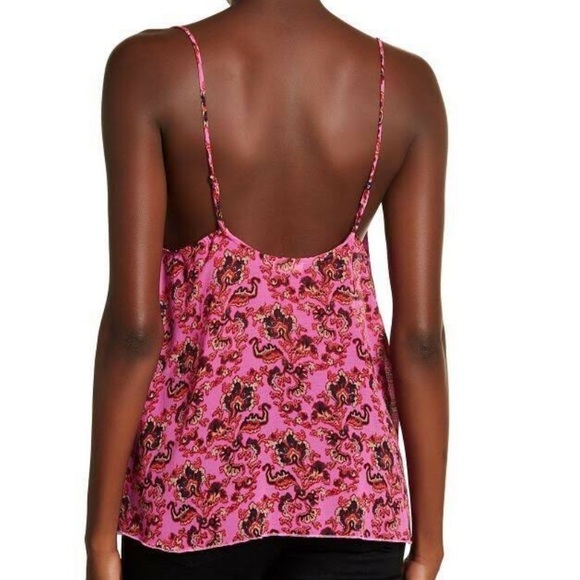 Free People Pink Lace Cami medium boho - Picture 2 of 8
